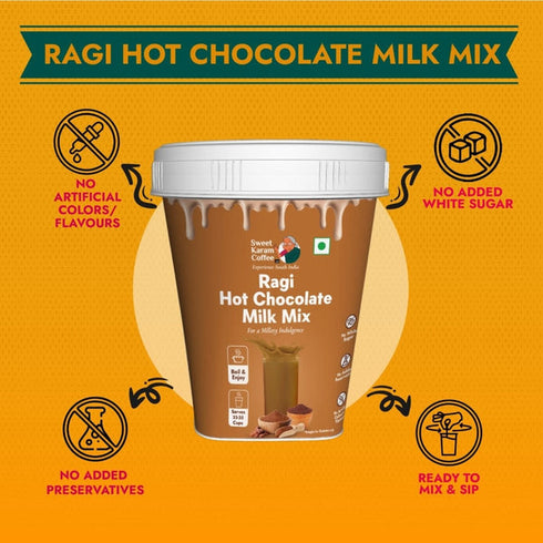 Sweet Karam Coffee Ragi Hot Chocolate Milk Mix